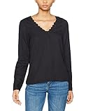  VERO MODA Damen VMANISA LS D2-7 Top, Schwarz (Black), 36 (Herstellergröße: S)