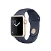 Produktbild Apple MQ102ZD/A Watch Series 1 Sport Band Midnight, 38 mm blau/gold