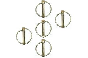 YRSSSA Heavy Duty Lynch Pin Shaft Locking PinFastener with Spring-Loaded for Farm Tractors Trailers Trucks Mowers Trolleys and Carriages(8x45mm(5pcs))