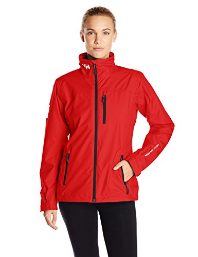 Helly Hansen W Crew Midlayer - Chaqueta náutica para mujer, color rojo, talla L