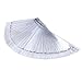 50x Clear False Nail Art Tips Sticks polish Display Fan for Practice salon