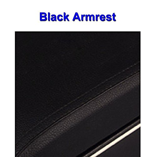 Caja de almacenamiento reposabrazos de piel para consola central de coche