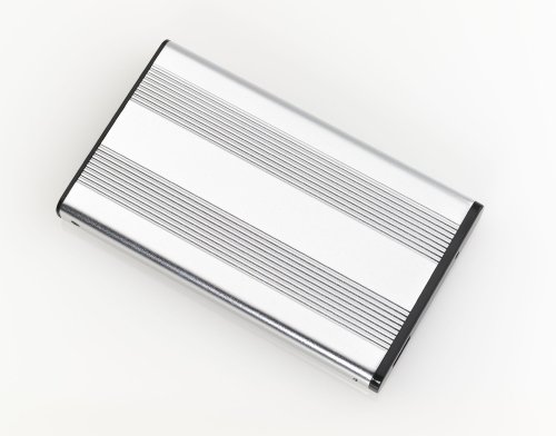deleyCON 2,5“ Externes Gehäuse USB 3.0 für SATA I/II/III Notebook Festplatten und passend für jede SSD – Silber – stabiles Aluminium Gehäuse Festplattengehäuse – optimale Kühlung der Festplatte - 2