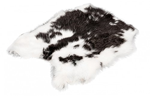 NaDeco® Kaninchenfell | Hasenfell gescheckt | Dekofell | Naturfell