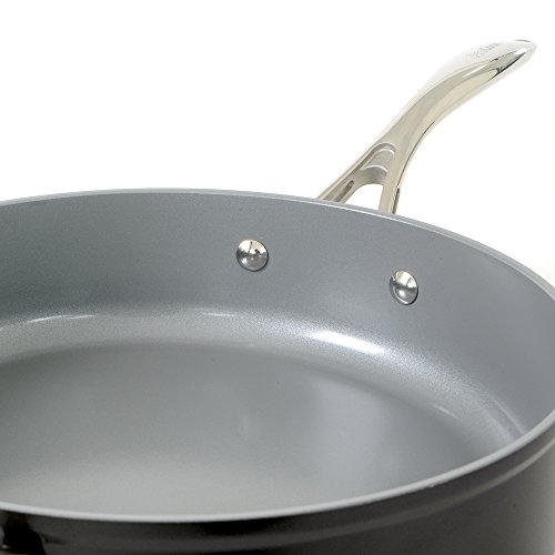 ProCook Ceramic Sautépfanne mit Deckel mit Keramikbeschichtung, induktionsgeeignet, 28 cm Ø, 4,2 l Volumen - 4