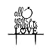 Produktbild Estyle Fashion Hochzeitstorte Topper Geburtstag Party Kuchen Dekoration All You Need is Love #A 1 Stück