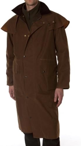 Hunter Outdoor Outback Mens / Womens Full Length Long Wax Coat Inc Free Tin of Wax Proofing - Medium - Tan
