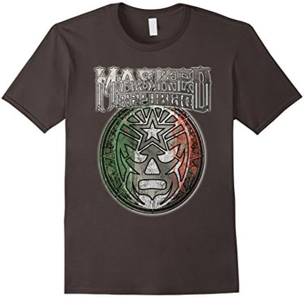 Masked Republic Lucha Libre Mexico City Earthquake T-shirt Male XL Asphalt