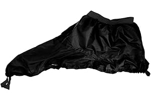 GUOOL Generic Universel Jupe de Kayak Réglable Etanche en Nylon Couverture Bateau Jupette Canoë pour Sports Nautiques - Noir, Taille Unique
