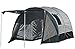 Produktbild EXPLORER Zelt Tunnelbuszelt ECO mit Schlafkabine 345x315x210cm (Schlafkabine: 230x140x210cm) 2 Personen 3000mm Wassersäule Regenrinnenhöhe ca. 170-210cm freistehend wettergeschützter Eingang Camping Outdoor Wandern Familie