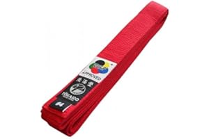 Tokaido - Cintura da karate WKF, colore: Rosso
