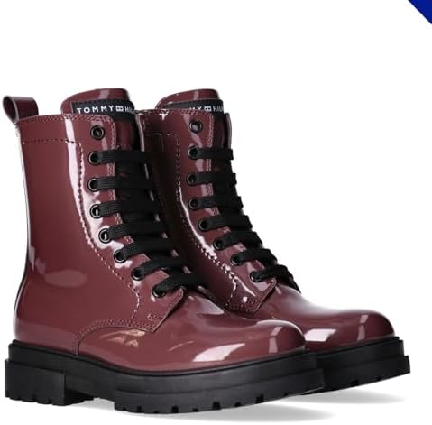 Tommy Hilfiger Stivali in vernice stringati, Kessy, bordeaux