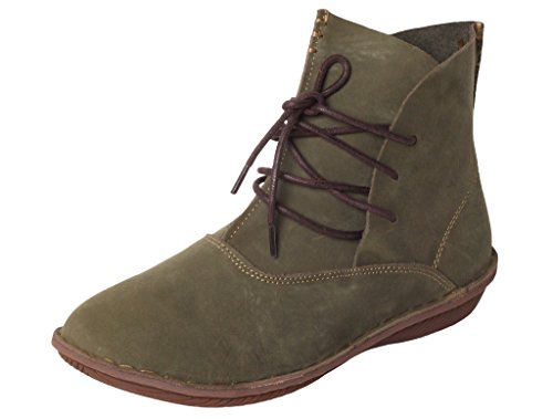 MatchLife Damen Leder Booties Flach Schuhe