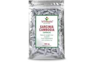 VITMAN NUTRITION Garcinia Cambogia 1500mg x 90 Strong Capsules - Premium Diet Supplement - Optimum Strength for Diet Weight Management