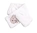 Moolecole Cute Kids Scarf Children Baby Girls Boys Coral Fleece Scarves Neckchief Muffler Soft Scarf White Bear