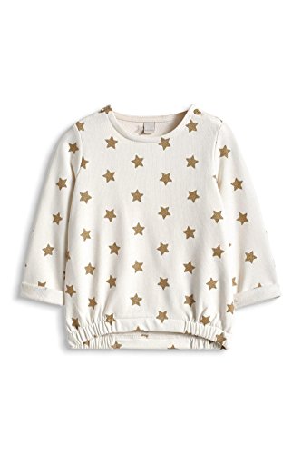 ESPRIT Baby Girls Crew Neck Long Sleeve Sweatshirt -  White - 6-9 Months
