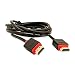 GadgetsAccessories - 3m v1.4 Super Slim HDMI Cable TV Lead High Speed Ethernet 3D Full HD 1080p for all HDMI devices (Red/Black) 3 Meter RS.299.00