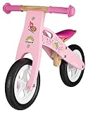 BIKESTAR® Premium Kinderlaufrad für kleine Abenteurer ab 2 Jahren ★ 10er Natur Holz Edition ★ Flamingo Pink - 5