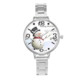 Floweworld Damenuhren,Damen Uhr Analog Quarz 30M Wasserdicht mit Lederband und Crystal Dial Analog Handgelenk Kleine Zifferblatt Uhr Luxus Uhren Weihnachten