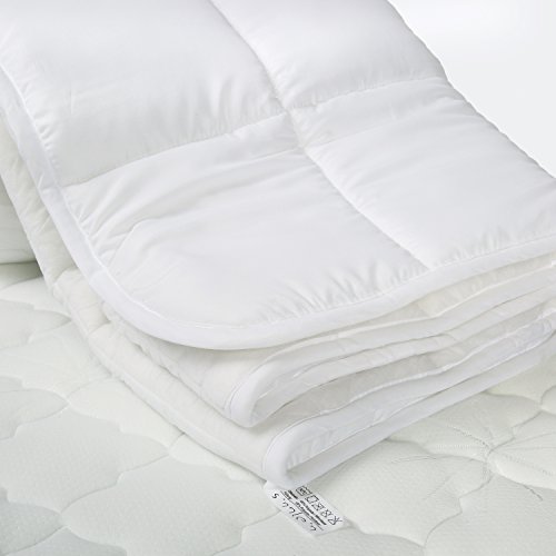 sinnlein® Mikrofaser-Unterbett für besonders guten Schlafkomfort und Entspannung, Matratzenauflage / Matratzenschoner erhältlich in verschiedenen Größen, Soft Touch, für Boxspring- und Wasserbetten geeignet, ideal auch für Allergiker (80 x 200 cm) - 4