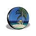 Produktbild BBABYY Tire Cover Tire Cover Wheel Covers,Chair Under A Palm Tree On A Small Uninhabited Tropical Island Clear Oceanfor SUV Truck Camper Travel Trailer Accessories 15 inch