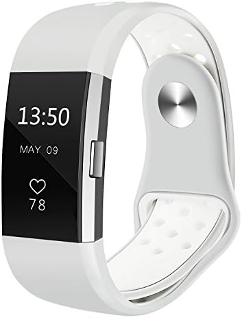 Fitbit Charge 2 Strap Sport, Adjustable Sport Style Replacement Wristband Fitness Accessory Soft Silicone Bands / Wrist Straps Women Bracelet for Fitbit Charge 2/ Fitbit Charge HR ,Small