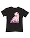 Ice-Tees Personalised Dinosaur Baby Girls and Toddler t-Shirt- Your Name asaurus