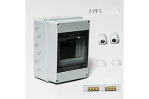 YUFENGLIYE Scatola di distribuzione IP65, 5 vie, montaggio a parete, 1 fila per 5 moduli