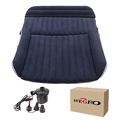 iRegro Matelas gonflable pour voiture iRegro SUV Car Bed avec pompe gratuite Lit gonflable à air comprimé pour les voyageurs avec voiture, camping, etc.