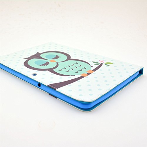 Hülle für Samsung Tab 2 10.1 Zoll ,PU Leder Case Hülle im Bookstyle mit Standfunktion Tasche für Samsung Galaxy Tab 2 10.1“ Zoll P5100 Schutzhülle Flip Cover Leder Schale Etui (Schlafende Eule) - 4