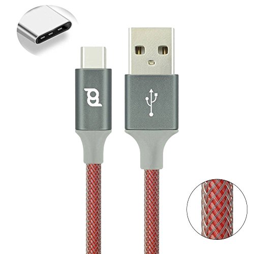 Extra Lang 2 m/1,8 m Samsung Galaxy S8/S8 + usb-c Typ Nylon verstärkt Ladekabel. - 6