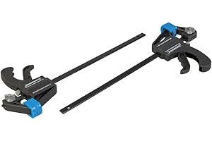 Silverline 250115, 2 Mini Morsetti Rilascio Rapido, 150 mm