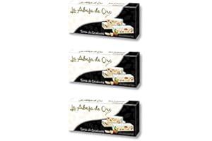 TURRONES FABIAN Turrón Duro de Cacahuete - La Abeja de Oro Pack incluye 3 barras de 200gr