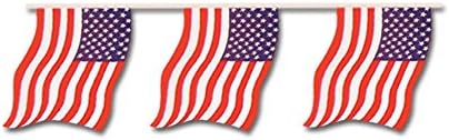 Peeks USA Indepenence Day Stars & Stripes Flag 4th July Pub Party 4m Bunting