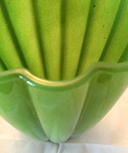 Vase Blumenvase Glasvase grün 17 cm hoch – hochwertig • auch als Übertopf für Orchideen verwendbar, Vasen Blumenvasen - 4