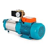 Con manómetro, potente y robusta bomba centrífuga de 5 etapas, con alojamiento del impulsor de acero inoxidable y eje de acero inoxidable