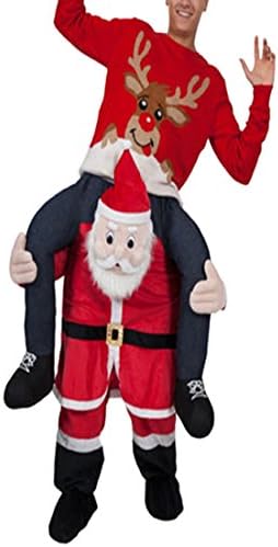 SBOYS Unisex Christmas Piggyback Ride Me Stuffed Carry On Adult Fancy Dress Costume (Santa Claus 3)