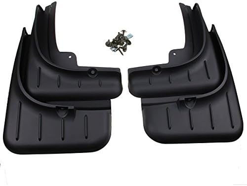 CHAN YOUTH Mud Flaps Splash Guard Protective Fender Mudguard Mudflaps Mud Guards 4Pcs/Set ABS Rubber