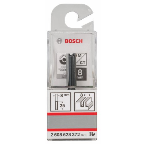 Bosch Zubehör 2 608 628 372 Nutfräser 8 mm, D1 8 mm, L 25,4 mm, G 56 mm - 2