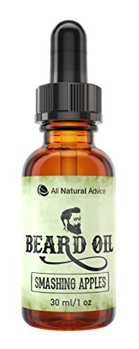 Beard Oil - All-Natural and Organic Leave-In Conditioner for Men with Beards and Mustache - Smooth Touch Feels Better than Wax - Anti-Itch / Anti-Inflammatory - 100% Satisfaction Guaranteed! 5 New Scents to Choose From! - Works great as a substitute for shaving cream! (Smashing Apples)