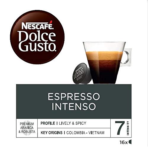 NESCAFÉ Dolce Gusto | Capsulas de Café Espresso Intenso | Pack de 3 x 16 Cápsulas - Total: 48 Cápsulas