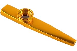 Metall kazoo, 12 cm längd, lätt 10 g kropp, 2,5 cm bredd, flera färgalternativ, enkel användning för musikälskare, ingen musikteori och övning krävs, producerar elegant brummande ljud