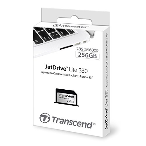 Transcend JetDrive Lite 330 256GB Speichererweiterung für Macbook Pro Retina 33,78 cm (13,3 Zoll) (2012-2015) - 4
