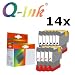 Produktbild 14x Q-Ink® Qualitätdpatronen ersetz BCI-24/BCI-21 *Markentinte aus USA* für Canon BJC 2000, BJC 2100, BJC 2115, BJC 2120, BJC 400, BJC 400 J, BJC 4000, BJC 4000 E, BJC 410 J, BJC 4100, BJC 411 F, BJC 420 J, BJC 4200, BJC 430 J, BJC 4300, BJC 4300 S, BJC 4302, BJC 4304, BJC 4400, BJC 455 J, BJC 4550, BJC 4650, BJC 5000, BJC 5100, BJC 5500, BJS 330, CFX B 360 IF, Fax 3525, Fax B 210 C, Fax B 180 C, Fax B 215 C, Fax B 230 C, Fax C 855, I 250, I 255, I 320, I 350, I 355, I 450, I 450 D, I 450X, I 455, I 470 D, I 475 D, IJ 5100, Imageclass MP 360, Imageclass MP 370, Imageclass MP 390, Imageclass MPC 190, Imageclass MPC 200, Multipass C 20, Multipass C 2500, Multipass C 30, Multipass C 3000, Multipass C 3500, Multipass C 50, Multipass C 5000, Multipass C 530, Multipass C 545, Multipass C 5500, Multipass C 555, Multipass C 560, Multipass C 6000, Multipass C 635, Multipass C 70, Multipass C 75, Multipass C 80, Multipass C 90, Multipass F 20, Multipass MP 360, Multipass MP 370, Pixma IP 1000, Pixma IP 1500, Pixma IP 2000, Pixma MP 110, Pixma MP 130, Pixma MP 410, Pixma MP 430, Pixus 320 I, Pixus 455 I, Pixus 475 PD, Pixus MP 10, Pixus MP 360, Pixus MP 370, Pixus MP 375 R, Pixus MP 390, Pixus MP 5, S 100, S 200, S 200 SP, S 200 SPX, S 200 X, S 210, S 300, S 330, S 330 Photo, S 5500, Smartbase MP 360, Smartbase MP 360 S, Smartbase MP 370, Smartbase MP 375 R, Smartbase MP 390, Smartbase MPC 190, Smartbase MPC 200