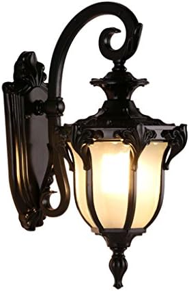 Brilliant Wall Light Industrial Style high Brightness Retro Wall lamp Internet Cafe Industry Wind Home Decoration Balcony - Aluminum Wall lamp (Color : Black)