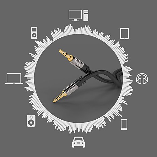 KabelDirekt Aux Kabel (1,5 m kurz, Audio Stereo Klinkenkabel, 3,5 mm Kabel, Klinkenstecker, Pro Series, geeignet fÃ¼r iPhone, iPad, Smartphone, MP3, Tablet PCs, FM Transmitter, Auto)