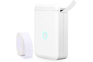 YuLinca Label Maker D110 con nastro, stampante per etichette adesive portatile wireless Bluetooth Larghezza etichetta 10-15mm compatibile con iOS e Android per casa e ufficio