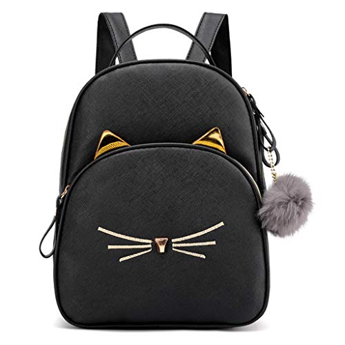 Luckycat Mochilas Mujer Cuero de la PU Mochilas Bolsa de viaje Bolsos Mochila Tipo Casual de Senderismo Aire Libre de Pequeñas Piel para Mujer y Niña