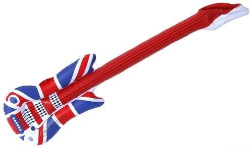 Inflatable Rock Air Guitar 29" (73cm) - Union Jack 3 PER PACK (009259)