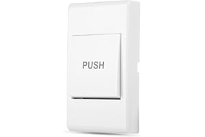 DIOCHE Botón Salida Puerta, Botón Control Acceso Botón Apertura para Casas, Hoteles, Hoteles, Escuelas, Puertas Huecas, Instalaciones Pared